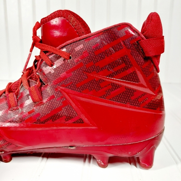 Adidas Freak Red Slip On Lace Up Football Cleats A127 - Picture 9 of 13